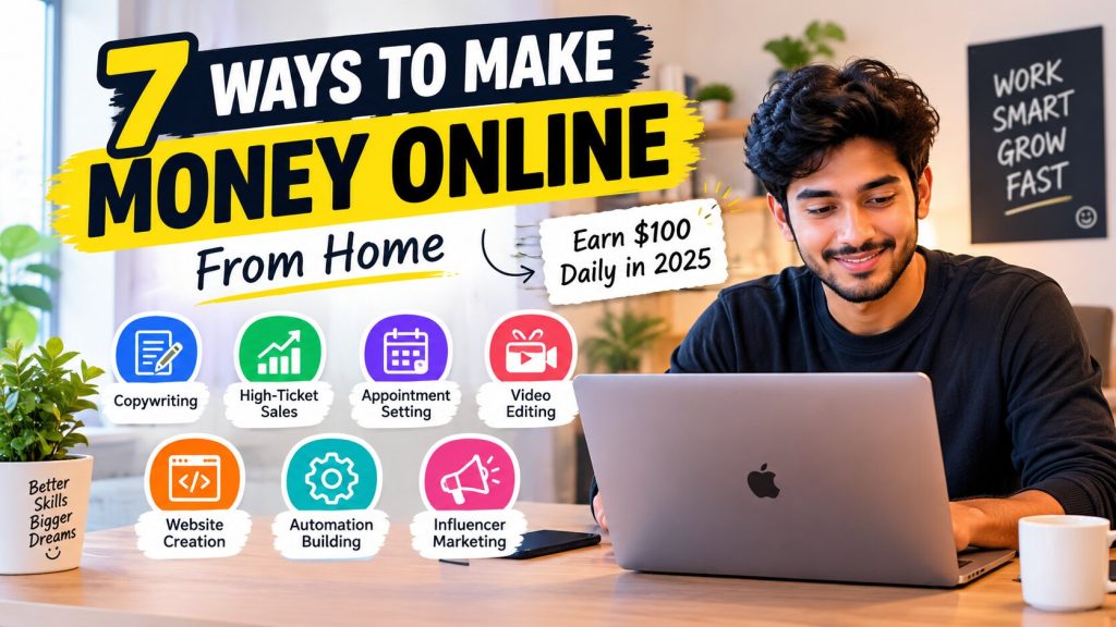 7 Realistic Ways to Make Money Online From Home